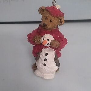Resin Teddy Bear Ornament